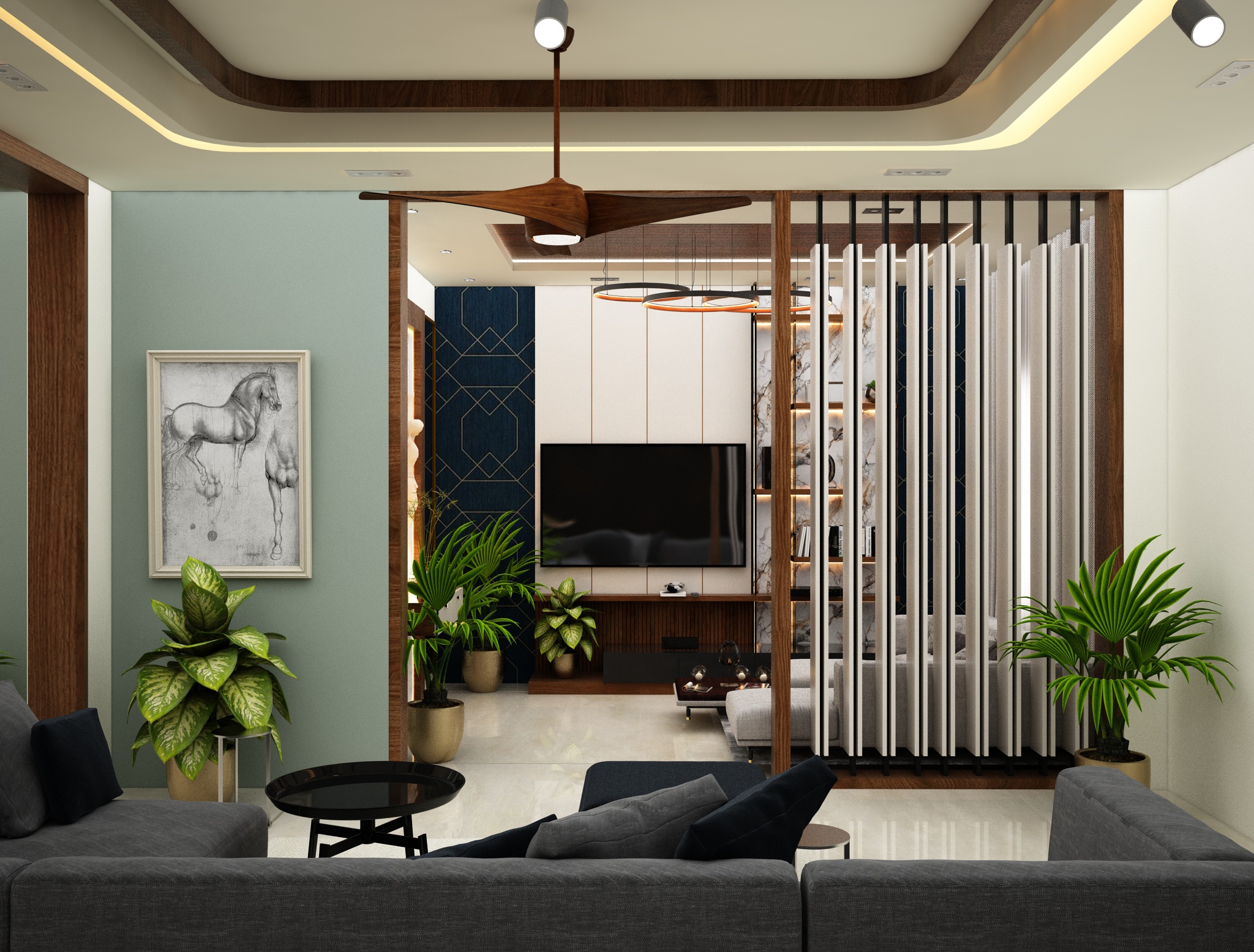 Decorative Interior Partition